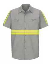 Enhanced Visibility Industrial Work Shirt - Tall Sizes