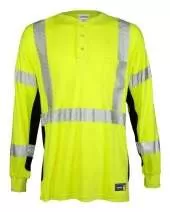 FR Long Sleeve Henley T-Shirt - Tall Sizes