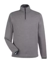 CORE365 CE73 Men's Venture Heathered Stripe Quarter-Zip