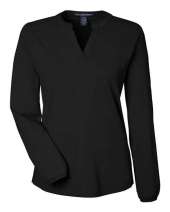 Devon & Jones DP122W Ladies' Raleigh Half-Placket Knit Top