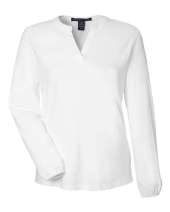 Devon & Jones DP122W Ladies' Raleigh Half-Placket Knit Top