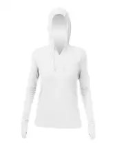 ANETIK WSBRZH0 Women's Breeze Tech Hooded Long Sleeve T-Shirt