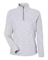 North End NE415W Women's Eclipse Jacquard Quarter-Zip Pullover
