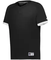 Russell R02X3M Baseline Covered Placket Baseball Jersey