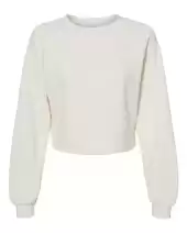 BELLA + CANVAS 7505 Women's Crop Raglan Crewneck Sweatshirt 2 Pack