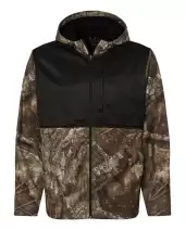 RealTree RT5204 Unisex Realtree? Performance Colorblocked Full-Zip Hooded Sweatshirt