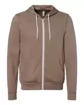 Bella + Canvas 3739 Unisex Poly-Cotton Fleece Full-Zip Hoodie