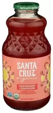 Santa Cruz Organic, Cranberry Lemonade, 32 Ounce