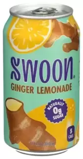 Swoon Lemonade - Naturally Zero Sugar Ginger 12 Fl Oz