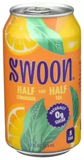 Swoon Lemonade - Naturally Zero Sugar Half Lemonade Half Tea 12 Fl Oz