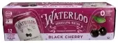 Waterloo Sparkling Water, Water Sprk Blk Chrry 12Pk, Case Of 2 X 144 Oz