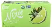 Nixie Organic Sparkling Water Lime Ginger 8 Cans