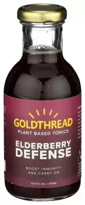 Goldthread, Plant Based Tonic Elderberry Tonic Defense, 10.5 Oz (Case Of 12)