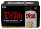 Liquid Death Sparkling Water, Cherry Obituary 6 Cans (12 Fl Oz Each)