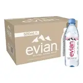 Evian 750Ml Sparkling Glass Water Luxury Single Bottle