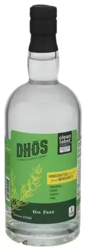 Dhos Gin Free Non-Alcoholic Spirits - 750Ml Bottle