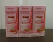 Binggrae, Flavored Milk Drink, Strawberry, 6 Cartons, 6.8 Fl Oz (200 Ml) Each