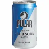 Polar Beverages Club Soda Mixer Liquids 7.5 Oz Cans