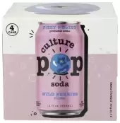 Culture Pop, Wild Berries Soda, 12 Oz X 4 Count (Case Of 6)