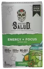 Salud Energy Focus Drink Mix Cucumber Lime New 3 Boxes 18 Sticks Exp: 08/2026
