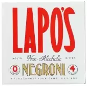 Lapo'S Non-Alcoholic Negroni 4 Cans (8 Fl Oz Each)