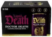 Liquid Death Sparkling Water, Doctor Death 6 Cans (12 Fl Oz Each)