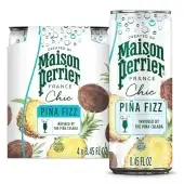 Maison Perrier Chic Pina Fizz, Pineapple And Coconut Flavored Sparkling Beverage, Low Calorie, Mockt