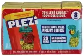 Plezi Tropical Punch Flavored Drink 6.75Oz 8Pk Tetrapak
