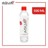 Agua Plus Ph9+ Alkaline - 16.9 Fl Oz (500Ml) Bottle - Enhanced With Pink Mineral Sea Salt For Electr