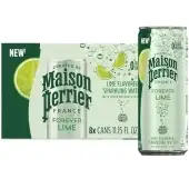 Maison Perrier, Sparkling Water Lime, 11.15 X 8 Count (Case Of 3)