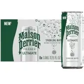 Maison Perrier, Sparkling Water Unflavored, 11.15 X 8 Count (Case Of 3)