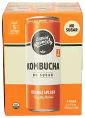 2412904 Organic Sugar Free Orange Splash Kombucha Drink, 48 Fl Oz - 
