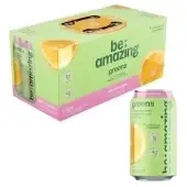Be Amazing Greens Drink, Pink Lemonade, Vitamin Drinks With 10 Organic Fruits And Vegetables, Coconu