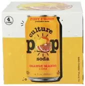 Culture Pop, Probiotic Soda Orange Mango, 48 Oz(Case Of 6)