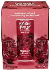 Melting Forest Functional Mocktail Hibiscus Rose ? Alcohol-Free, Euphoric Adaptogen Drink With Reish