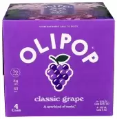 Olipop Prebiotic Soda, Classic Grape, 4 Ct
