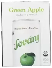 Sovany Organic Sparkling Water Green Apple 4 Cans