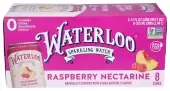 Waterloo Sparkling Water Raspberry Nectarine 8 Cans (12 Fl Oz Each)