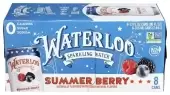 Waterloo Sparkling Water, Sparkling Water Summer Berry, 96 Oz (Case Of 3)