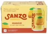 Sanzo, Mango Sparkling Water, 72 Oz(Case Of 4)
