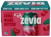 Zevia, Soda Cranberry Raspberry, 12 Oz X 6 (Case Of 4)