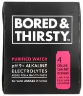 Bored & Thirsty Alkaline Canned Water W/Electrolytes & Trace Minerals For A Smooth Taste. Limited Ed