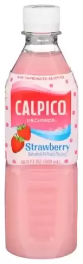 Calpico Strawberry Flavor Crisp And Tangy Non-Carbonated Soft Drink 16.9 Fl Oz Plastic Bottle