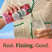 Simply Pop, Strawberry Prebiotic Soda, 12 Fl Oz