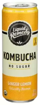 2412849 Ginger Lemon Kombucha Drink, 12 Fl Oz