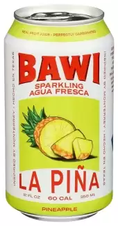 Bawi Agua Fresca Pineapple Sparkling Agua Fresca, 12 Fz