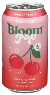 Bloom, Pop Prebiotic Soda, Shirley Temple, 12 Oz