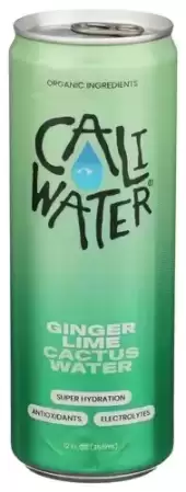 Caliwater Cactus Water, Ginger Lime 12 Fl Oz Can