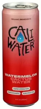 Caliwater Cactus Water, Watermelon 12 Fl Oz Can