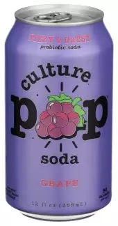 Culture Pop Soda Grape Soda, 12 Fz
